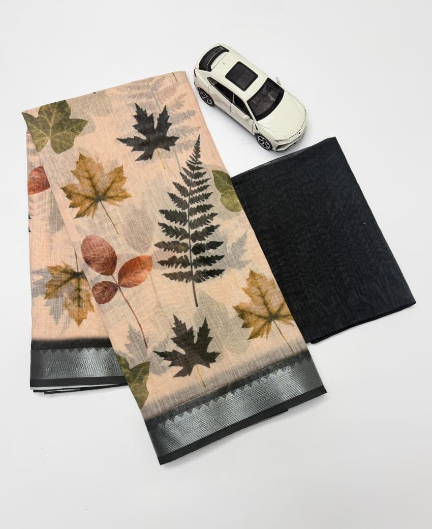 Linen Silk Saree