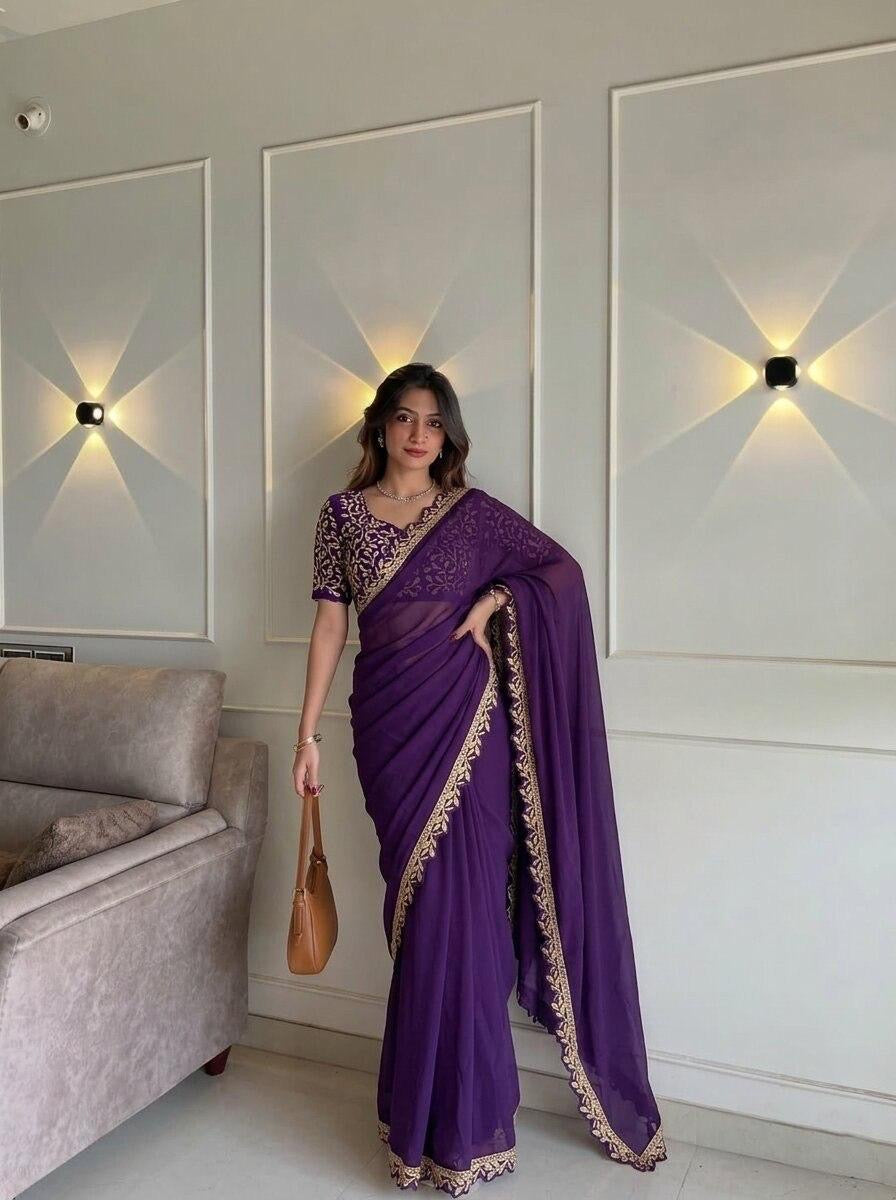 Party Wear Soft Rangoli Silk