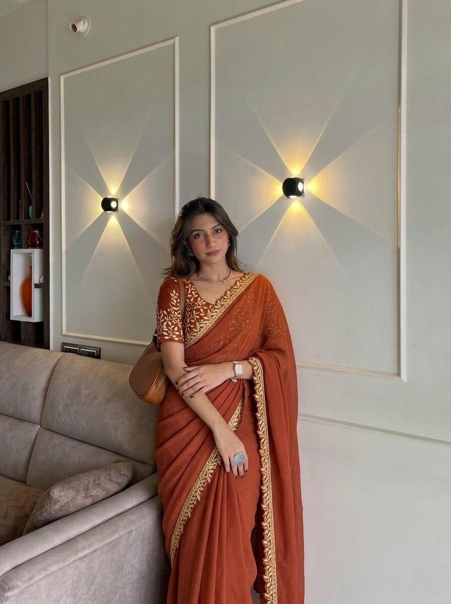 Party Wear Soft Rangoli Silk