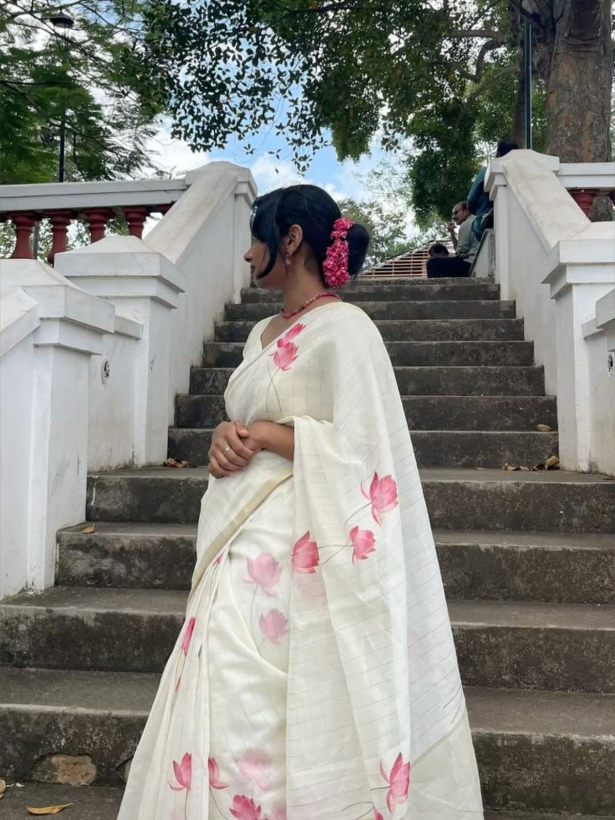 Linen Saree