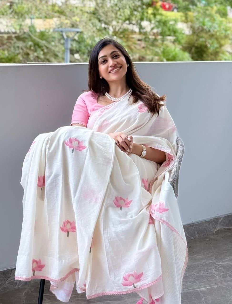 Soft Premium Linen Digital Print Saree