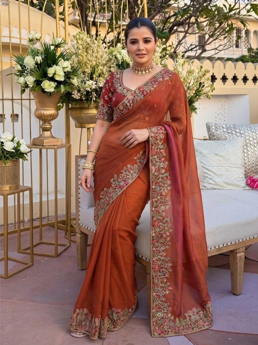 Party Wear Soft Satin Silk