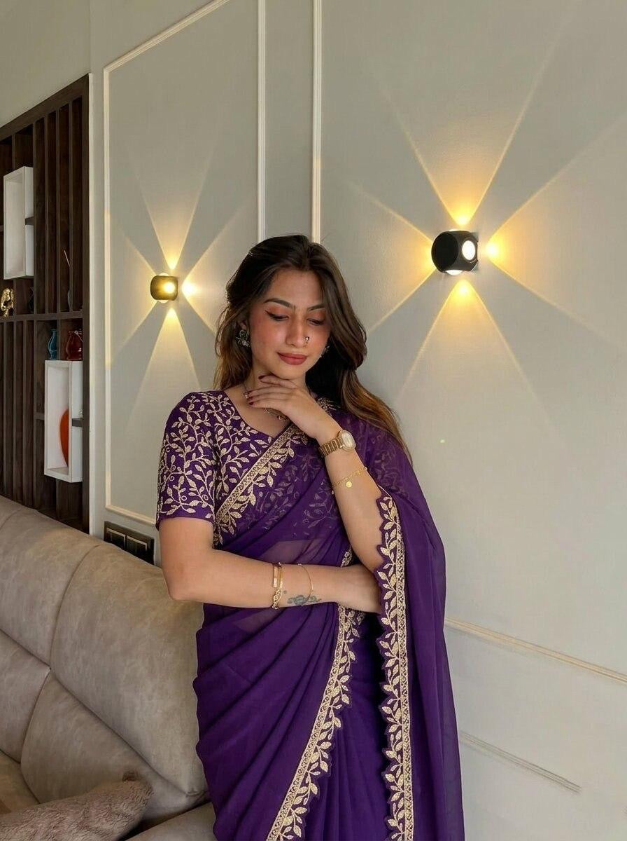 Party Wear Soft Rangoli Silk