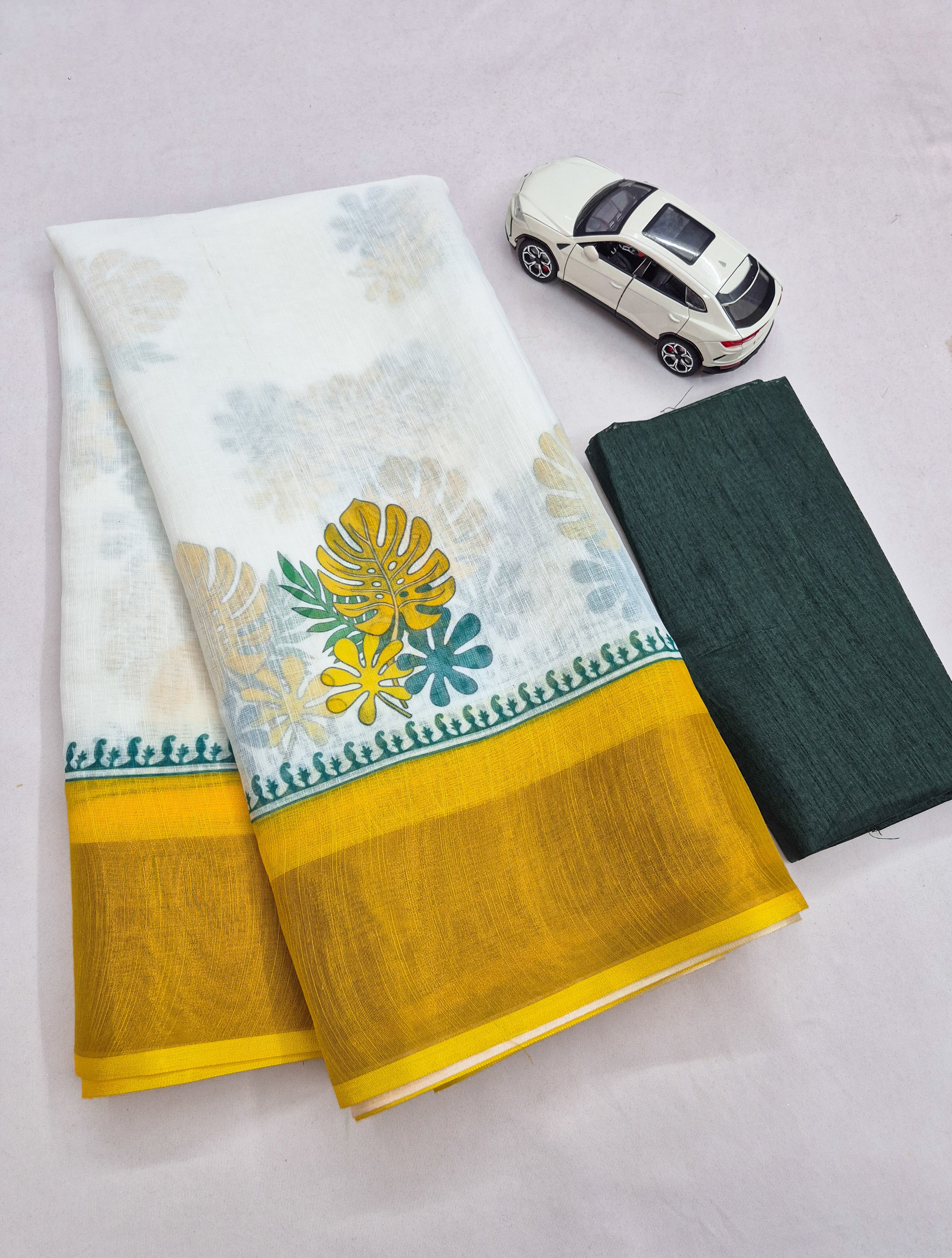 Soft Linen Saree