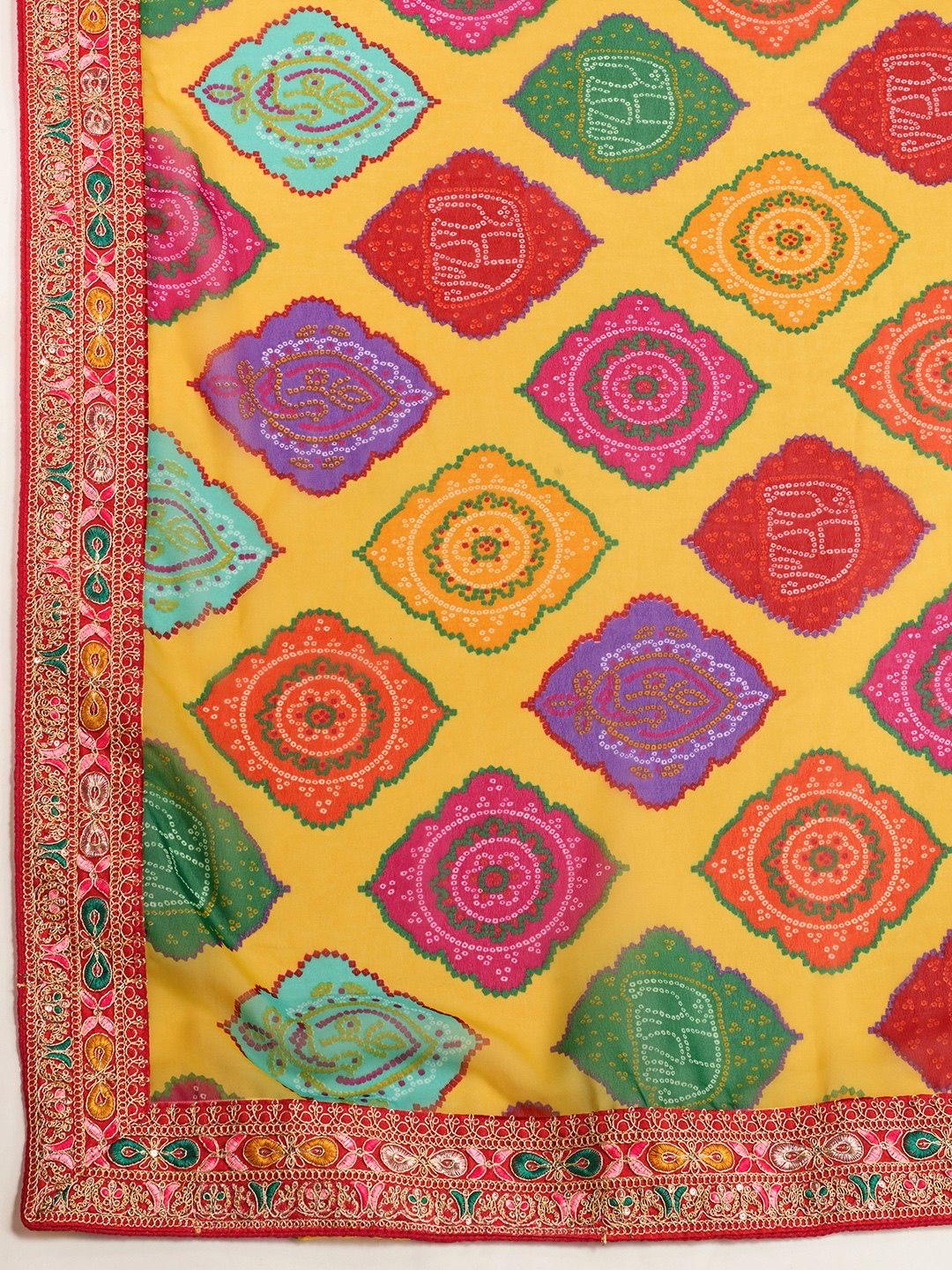 Savan Bandhej Saree