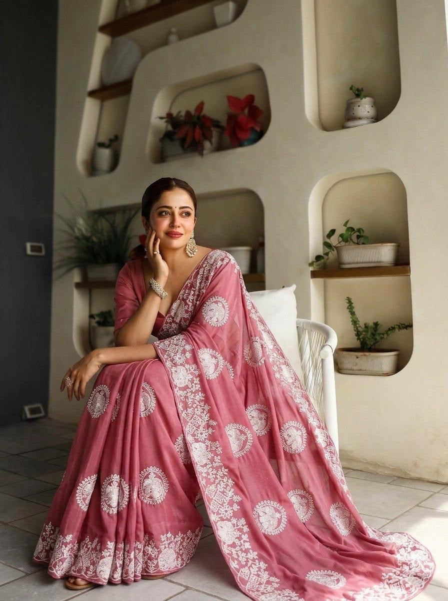 Soft Premium Georgette Saree