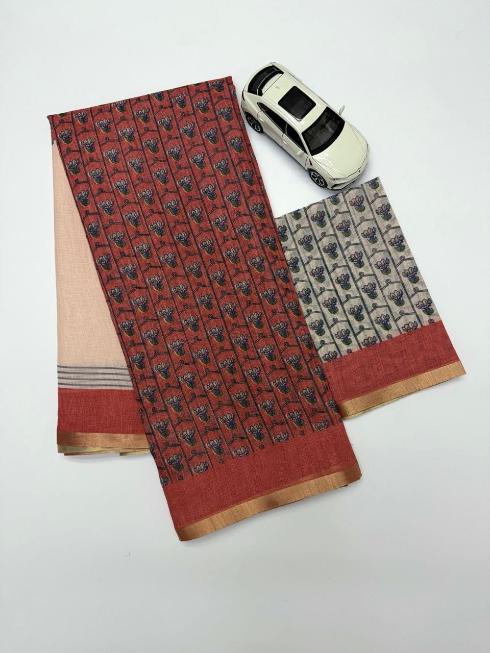Soft Linen Saree