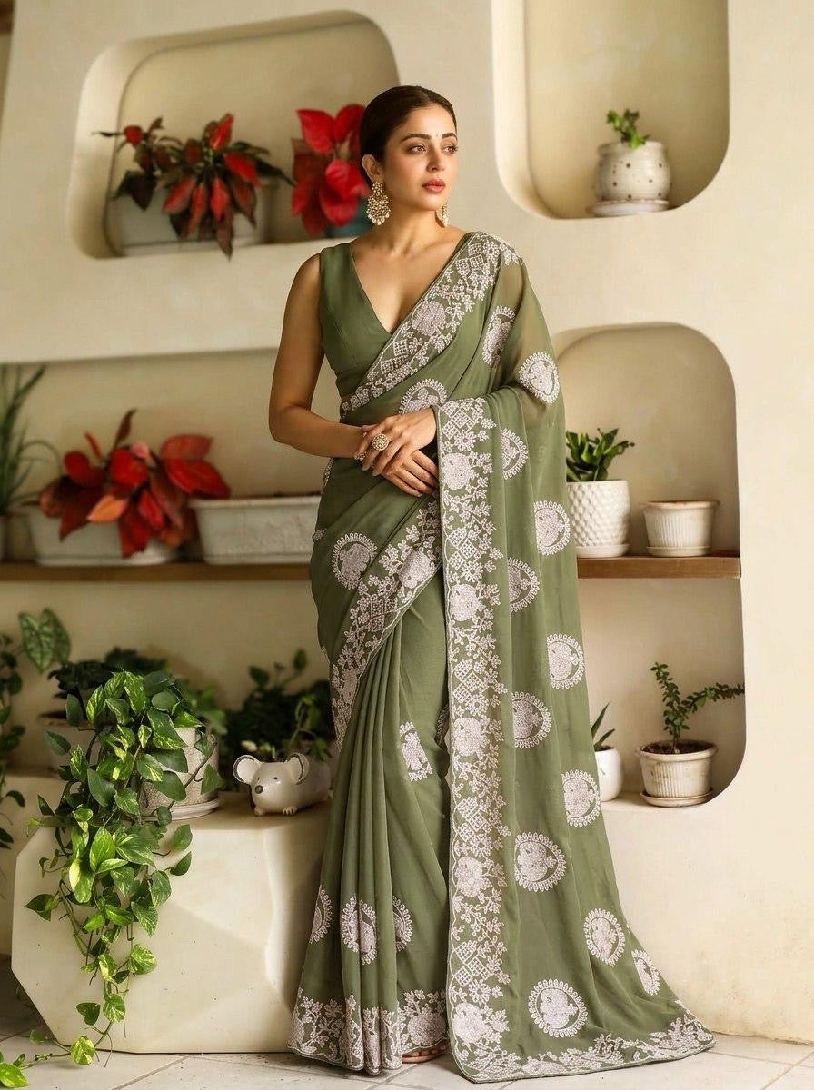 Soft Premium Georgette Saree