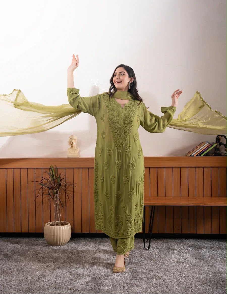 Georgette suit