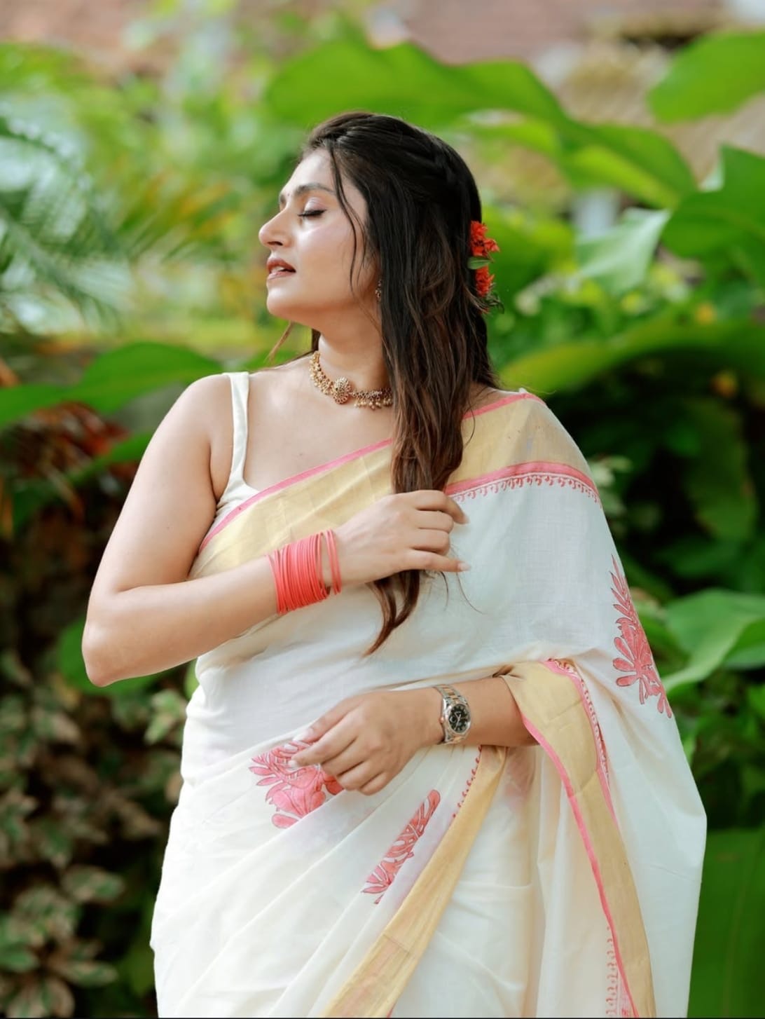 Soft Linen Saree