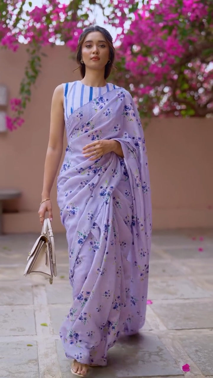 Soft Linen Saree