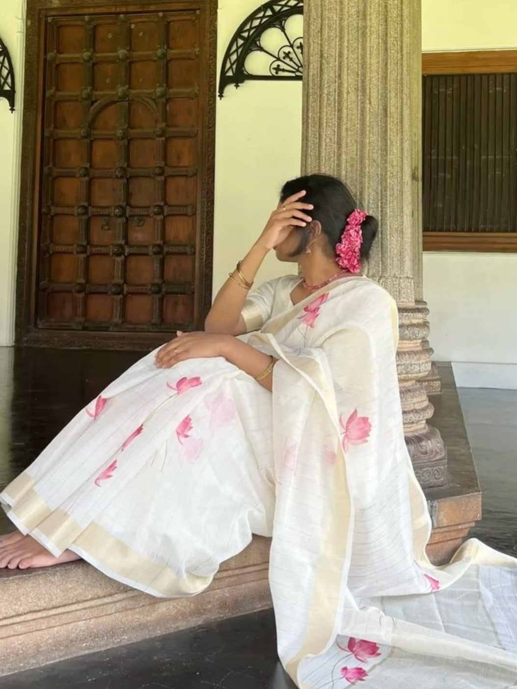 Linen Saree
