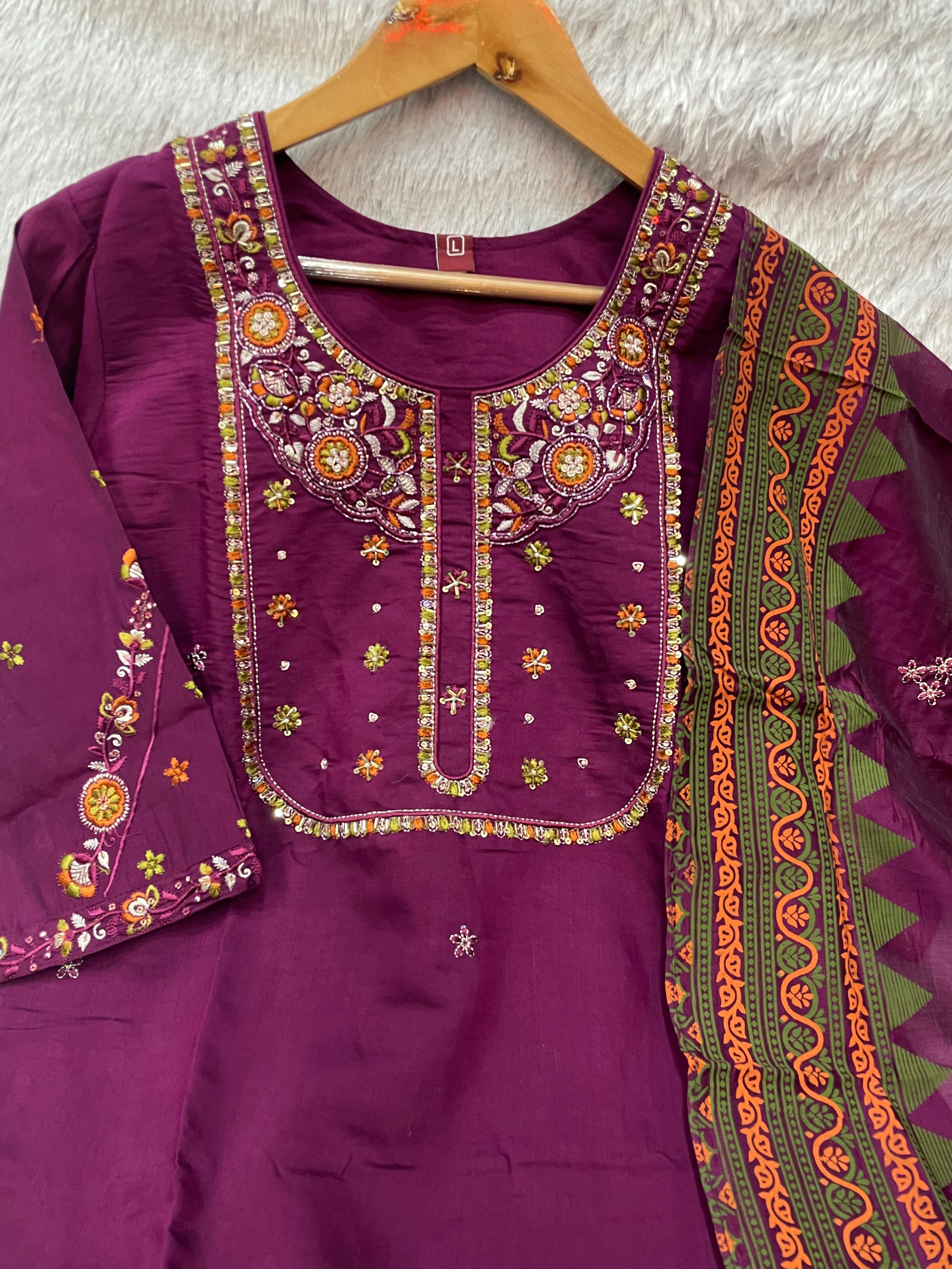 Designer Kurta Set (Stitched)