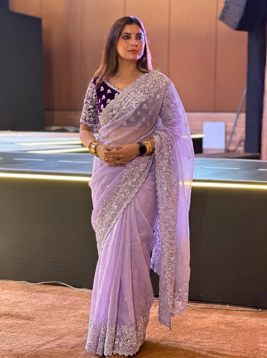 Party Wear Soft Organza Saree