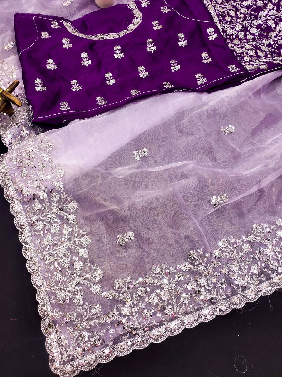 Party Wear Soft Organza Saree