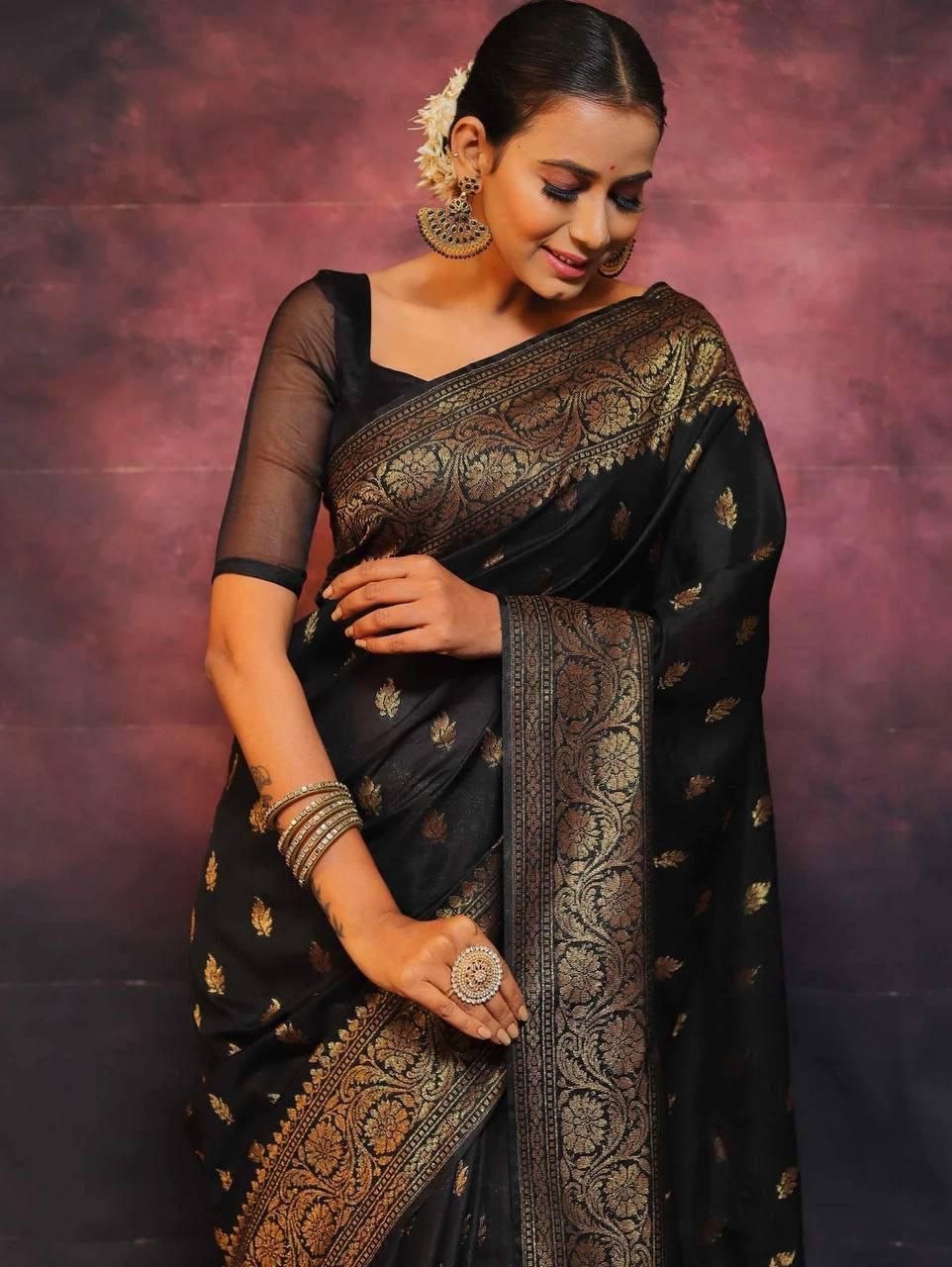 Premium Finish Lichi Silk Saree