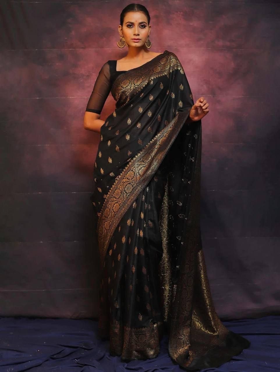 Premium Finish Lichi Silk Saree