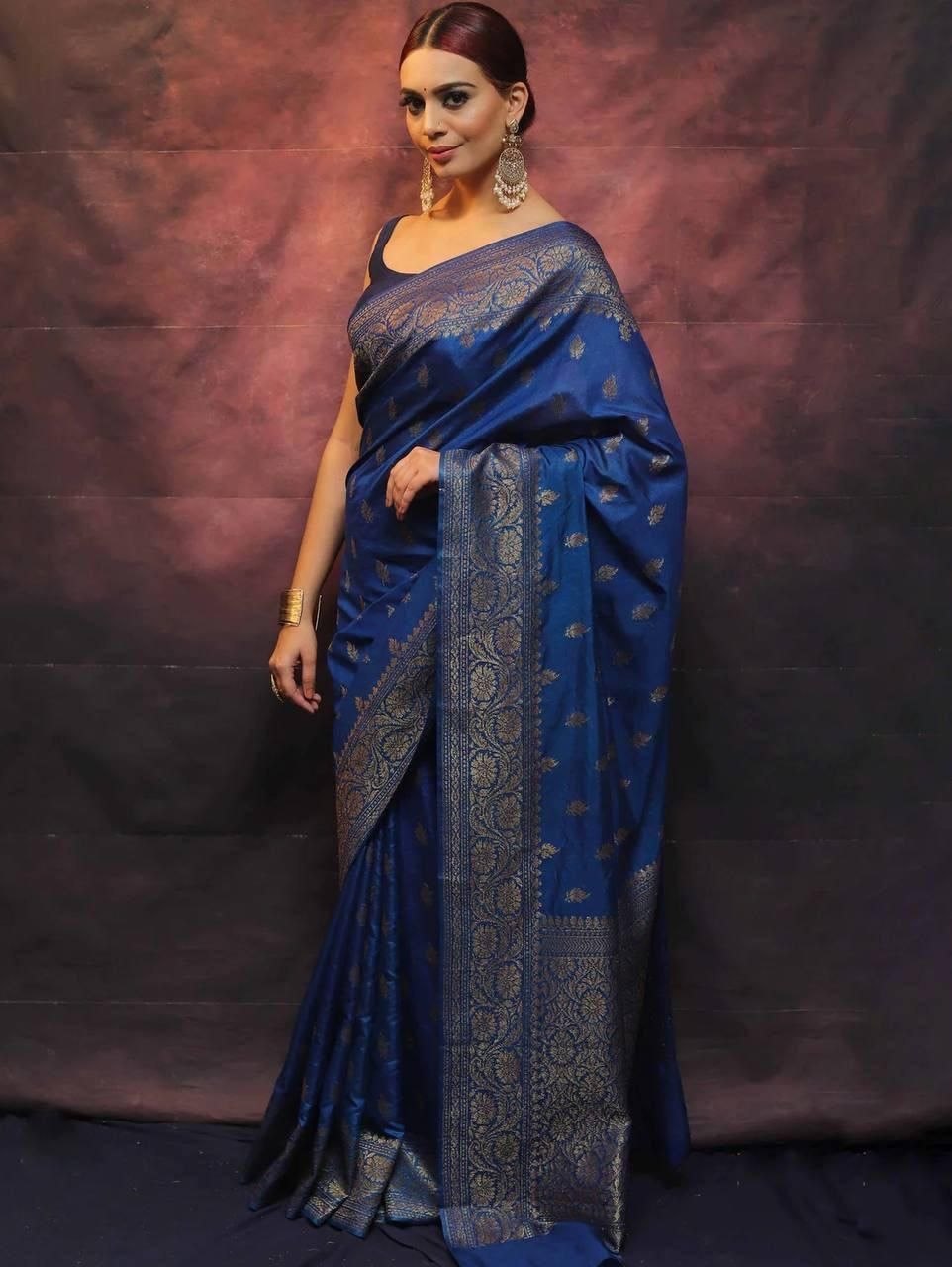Premium Finish Lichi Silk Saree