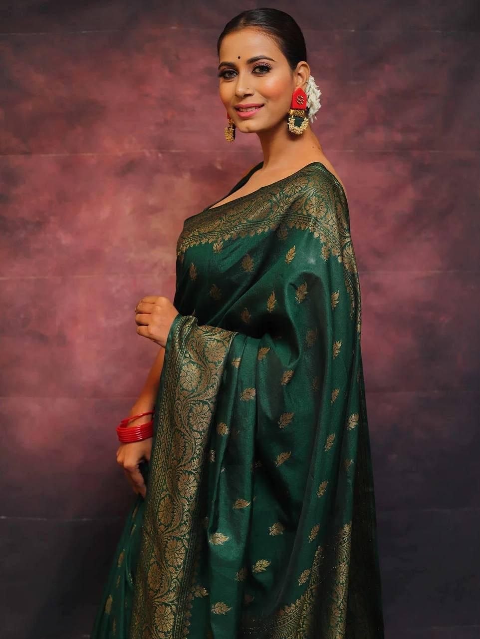 Premium Finish Lichi Silk Saree