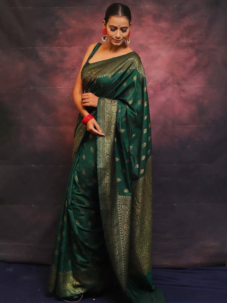 Premium Finish Lichi Silk Saree