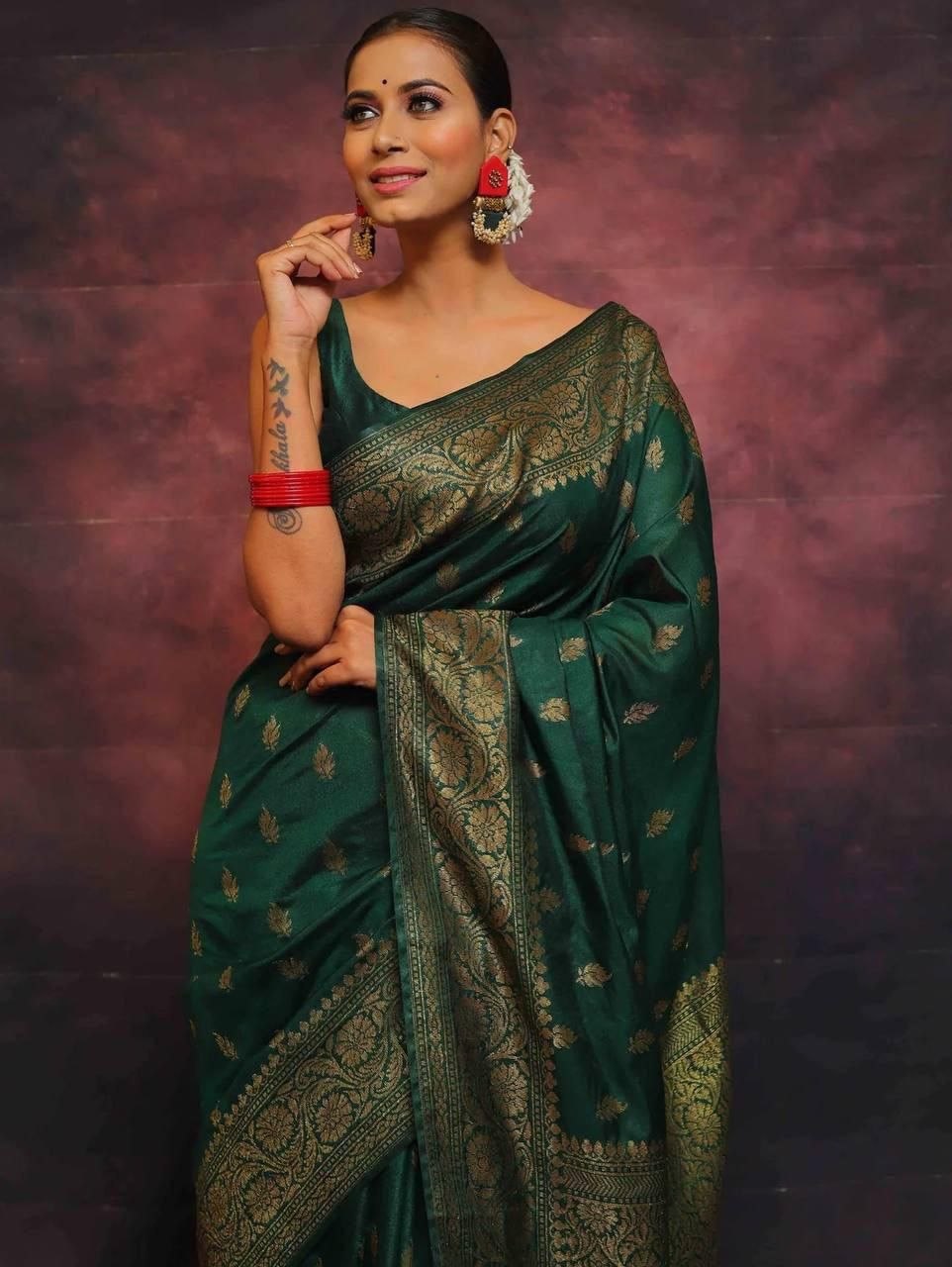 Premium Finish Lichi Silk Saree