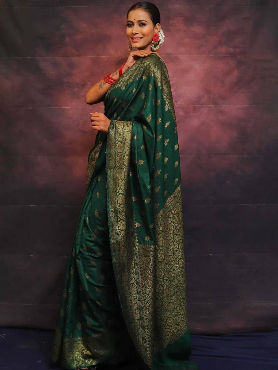 Premium Finish Lichi Silk Saree