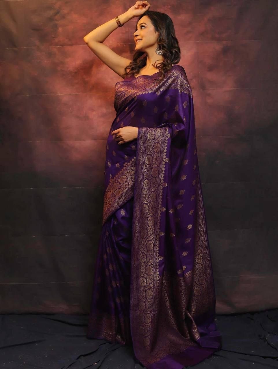 Premium Finish Lichi Silk Saree