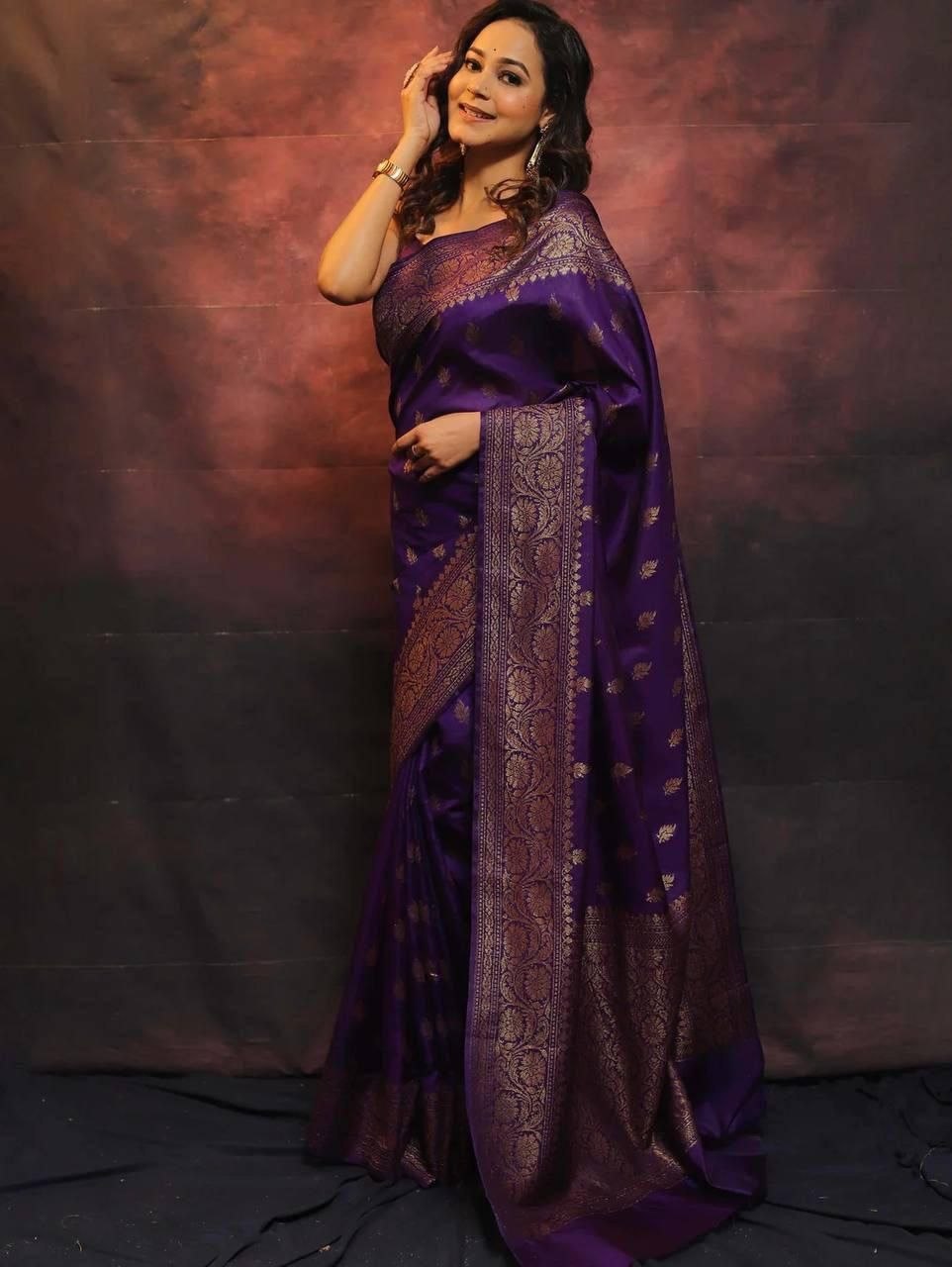 Premium Finish Lichi Silk Saree