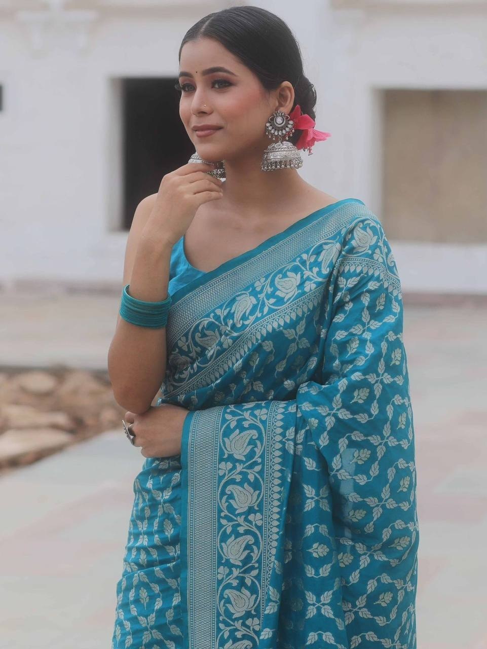 Soft Lichi Silk Saree