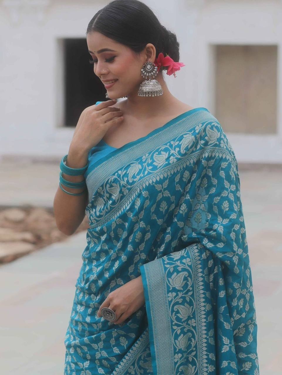 Soft Lichi Silk Saree