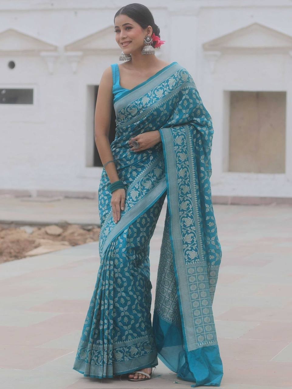 Soft Lichi Silk Saree