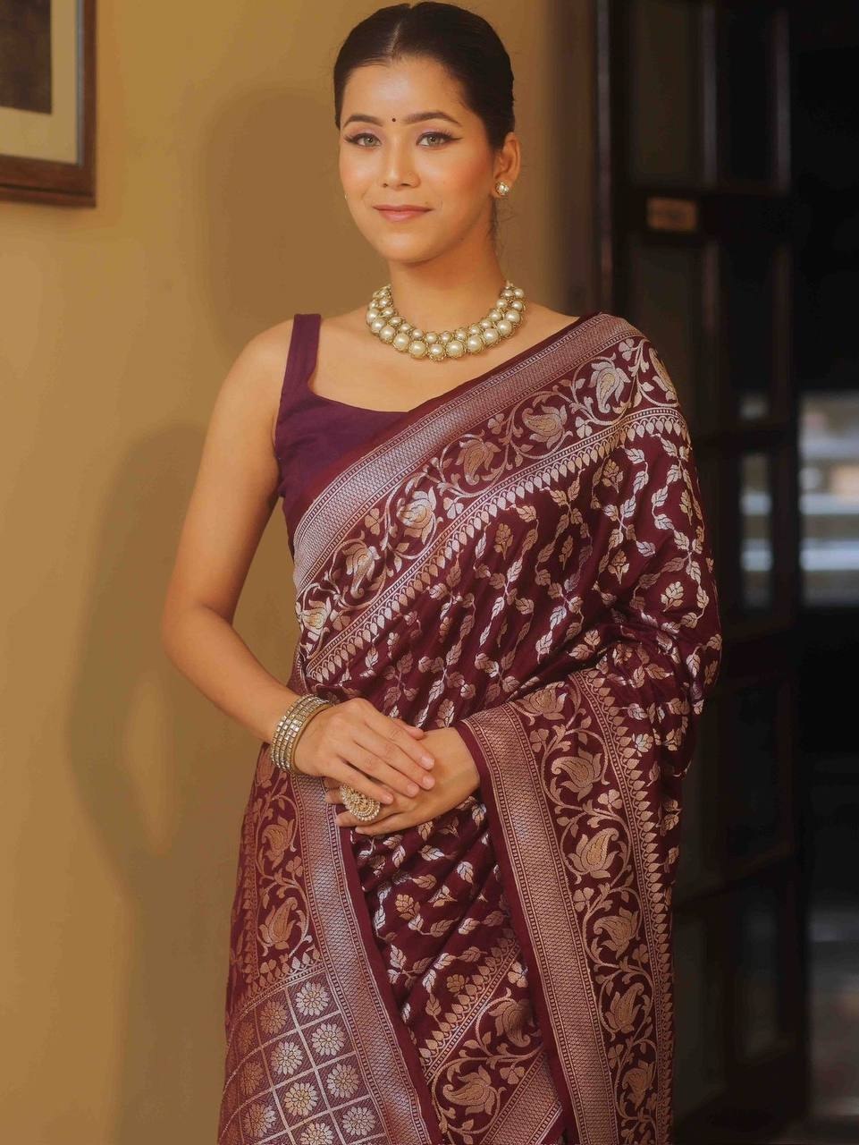 Soft Lichi Silk Saree