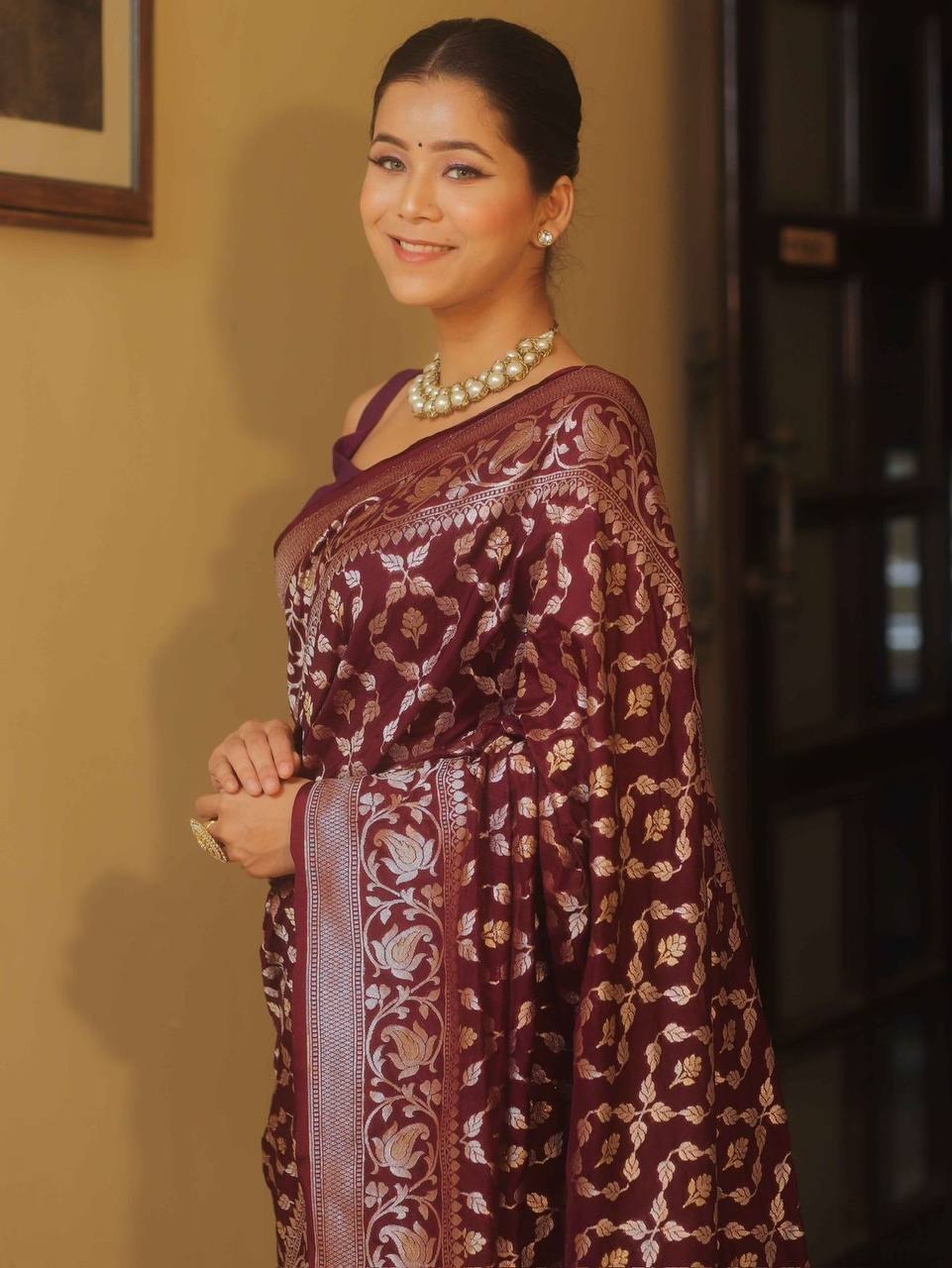 Soft Lichi Silk Saree
