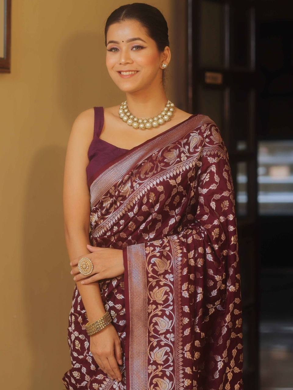 Soft Lichi Silk Saree