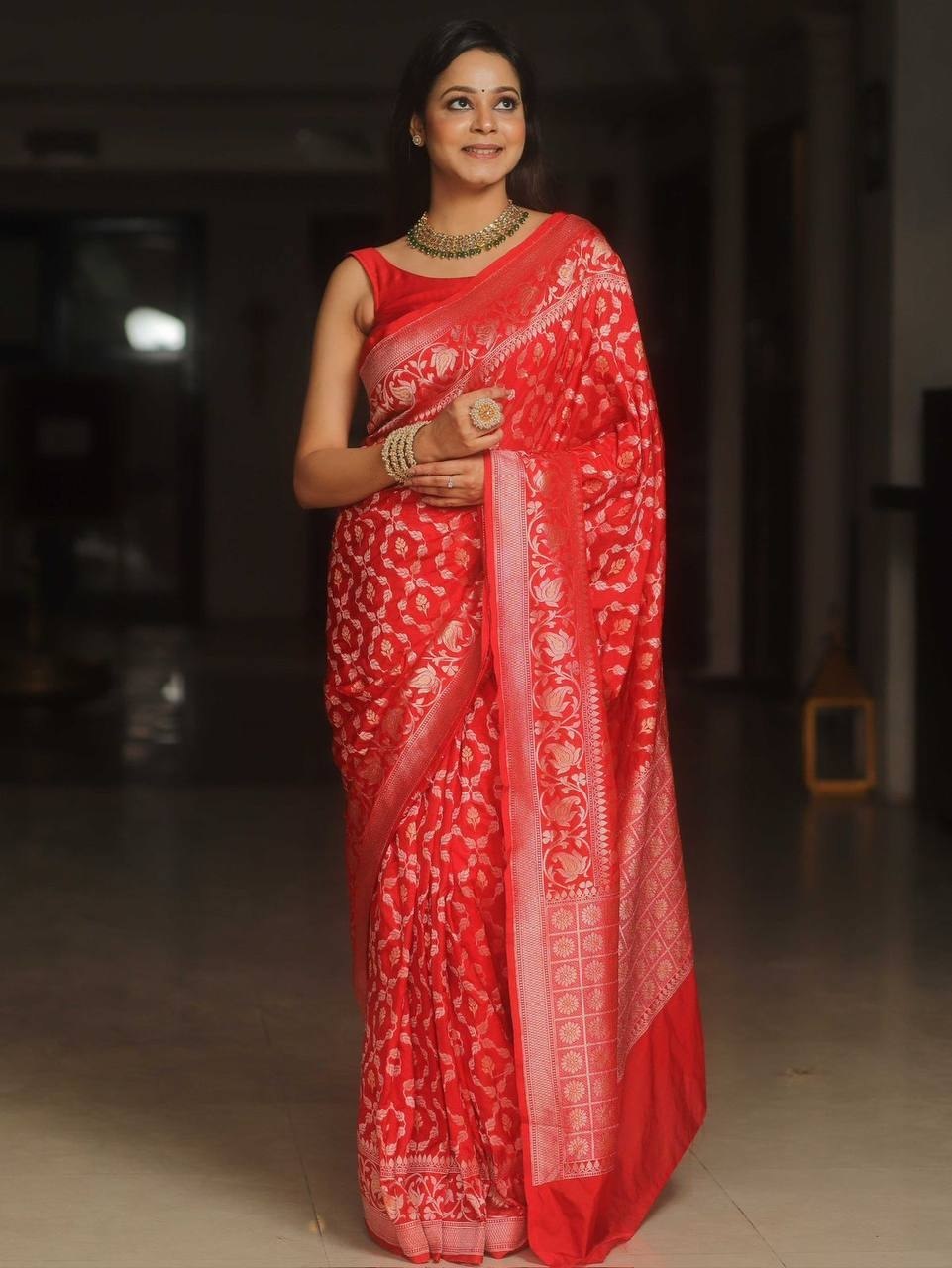 Soft Lichi Silk Saree
