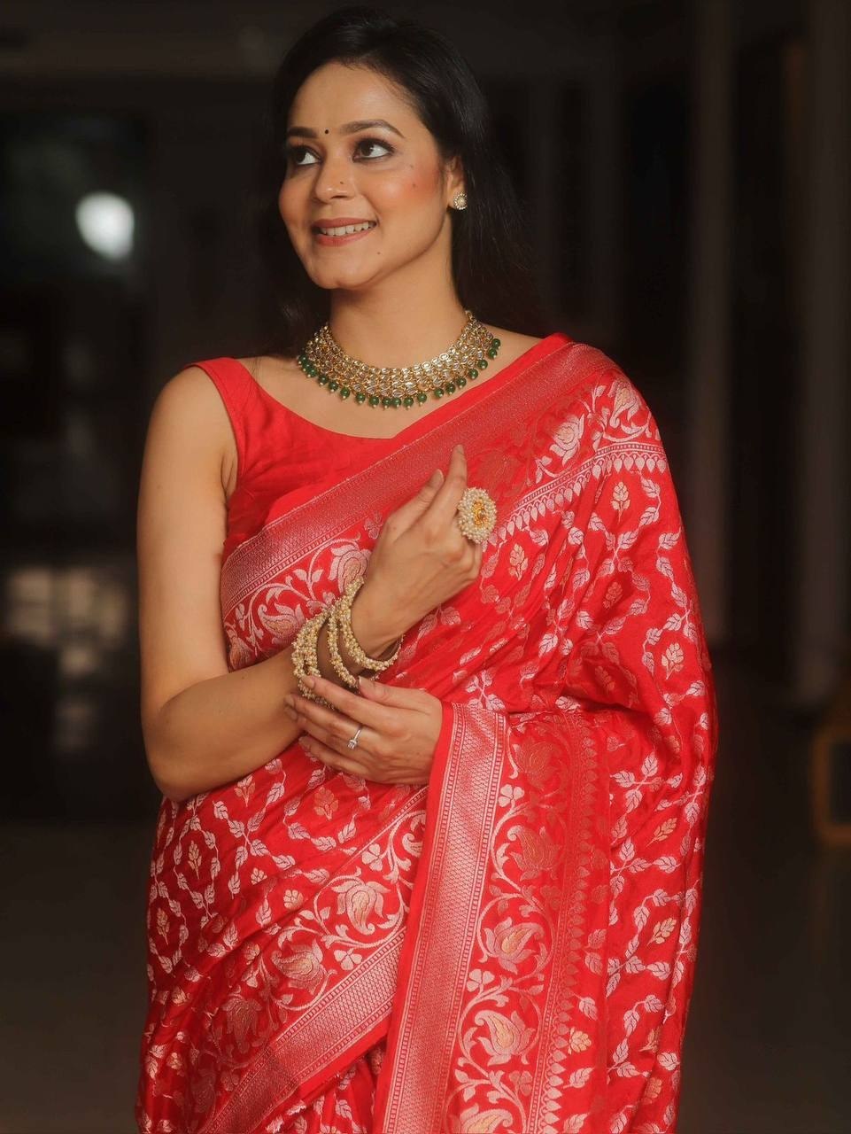Soft Lichi Silk Saree
