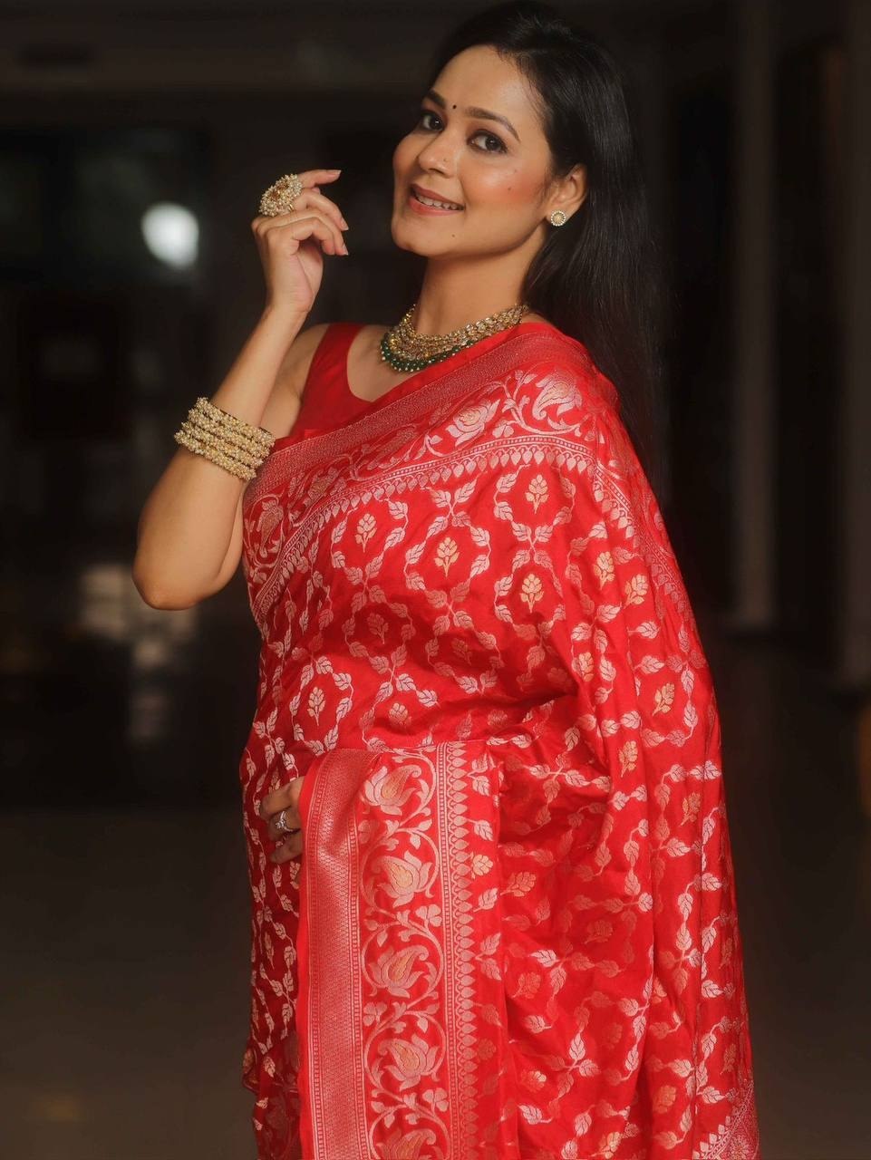 Soft Lichi Silk Saree