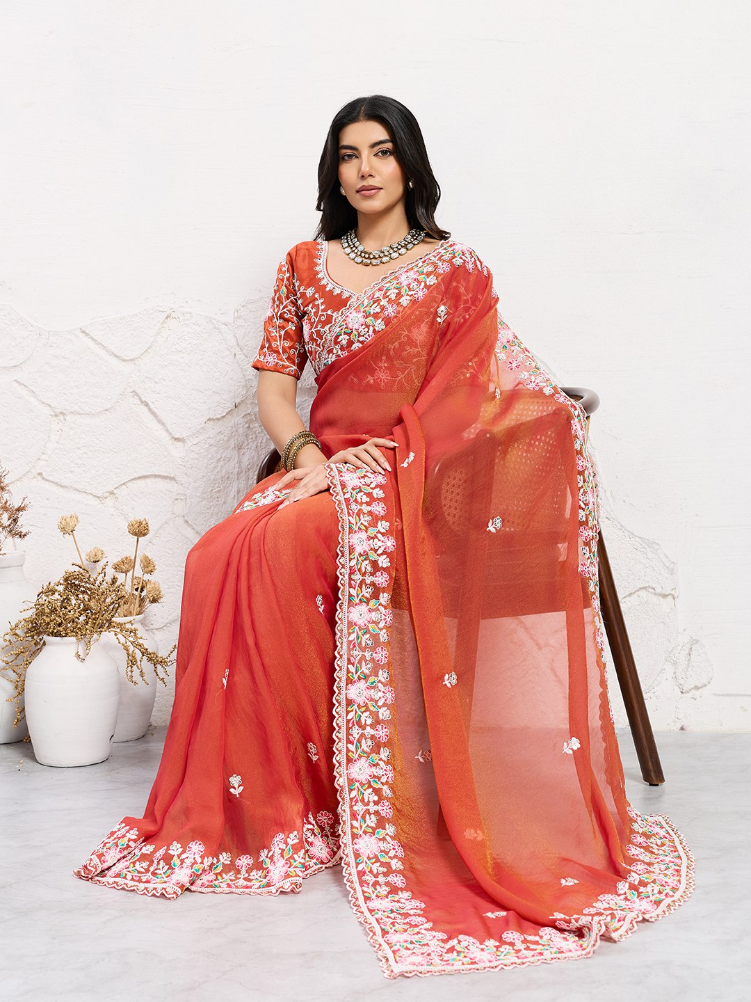 Wedding Special Party Wear Soft chiffon