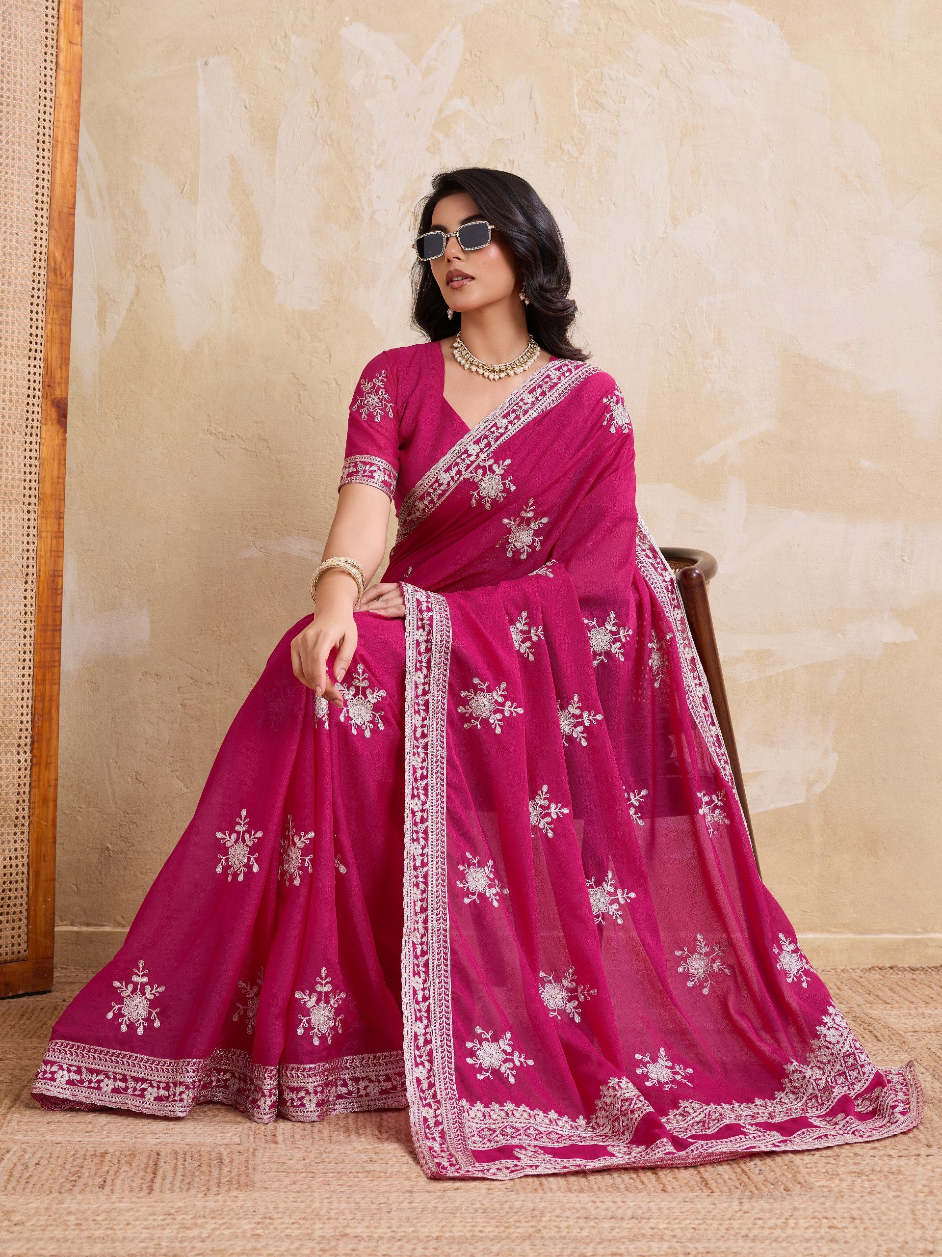 Party Wear Soft Georgette Saree