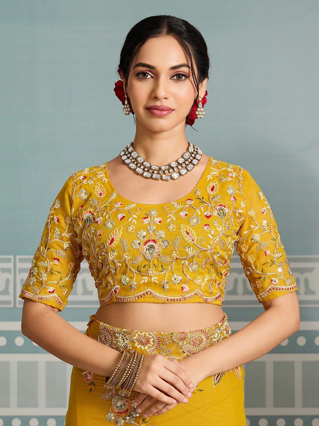 Party Wear Soft Georgette Saree