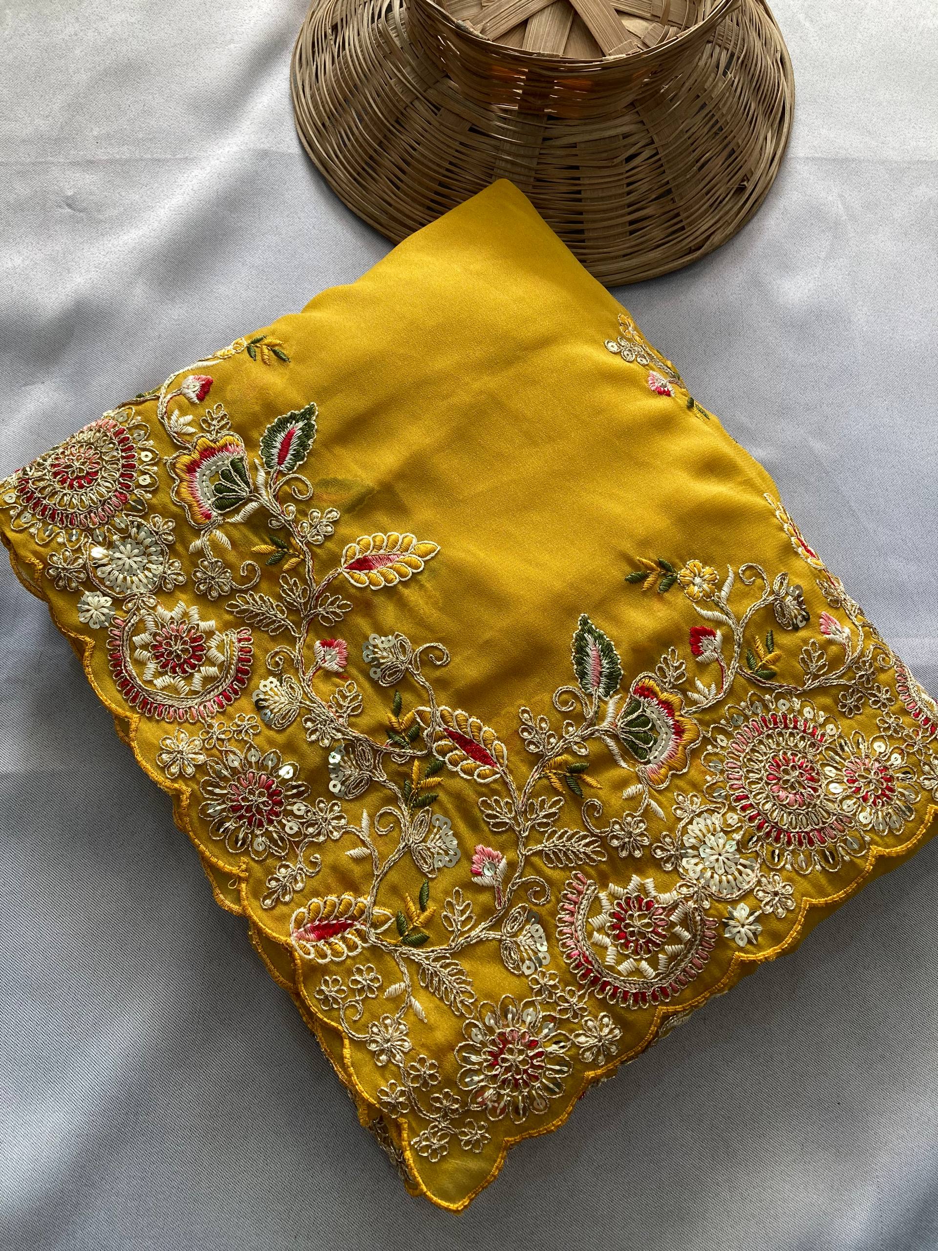 Party Wear Soft Georgette Saree