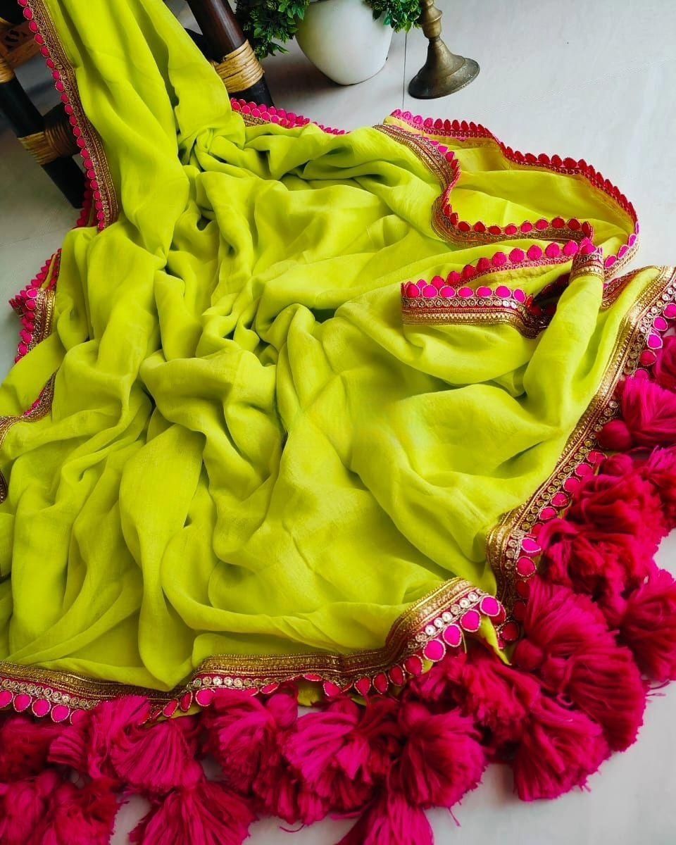 Pure Georgette Saree