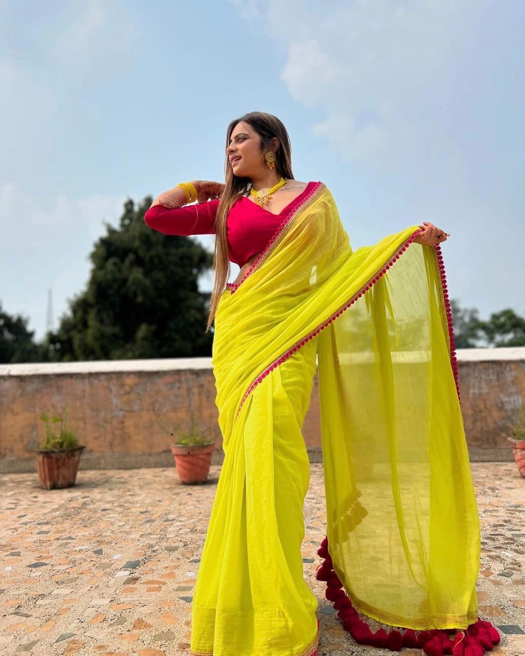 Pure Georgette Saree