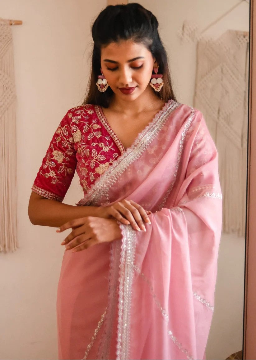 Organza Khadi Saree