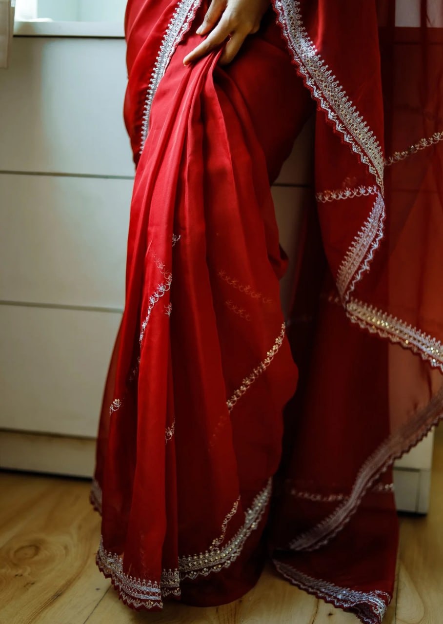 Organza Khadi Saree