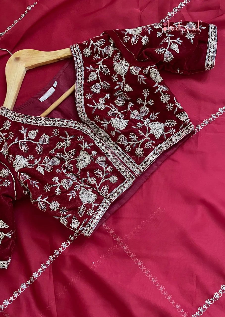 Organza Khadi Saree