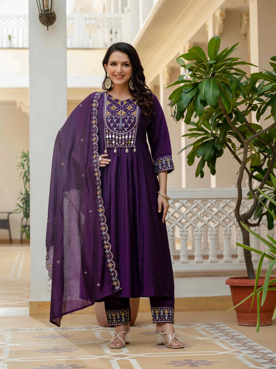 Anarkali Kurta Set (Stitched)