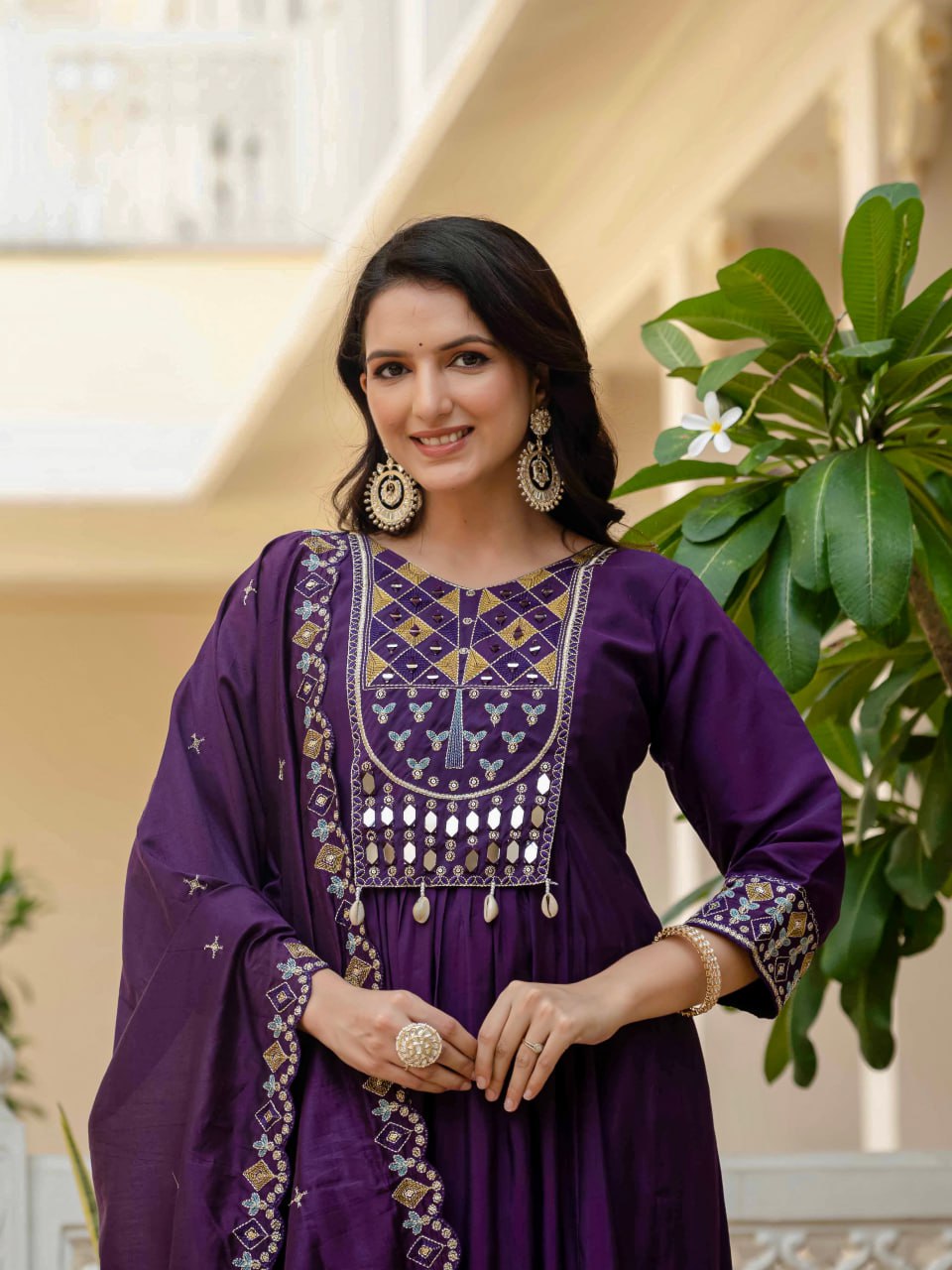 Anarkali Kurta Set (Stitched)