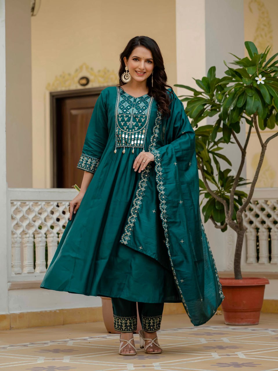 Anarkali Kurta Set (Stitched)