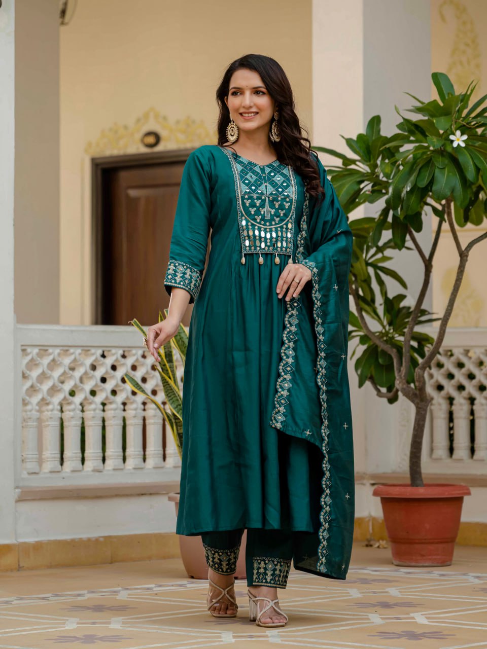 Anarkali Kurta Set (Stitched)